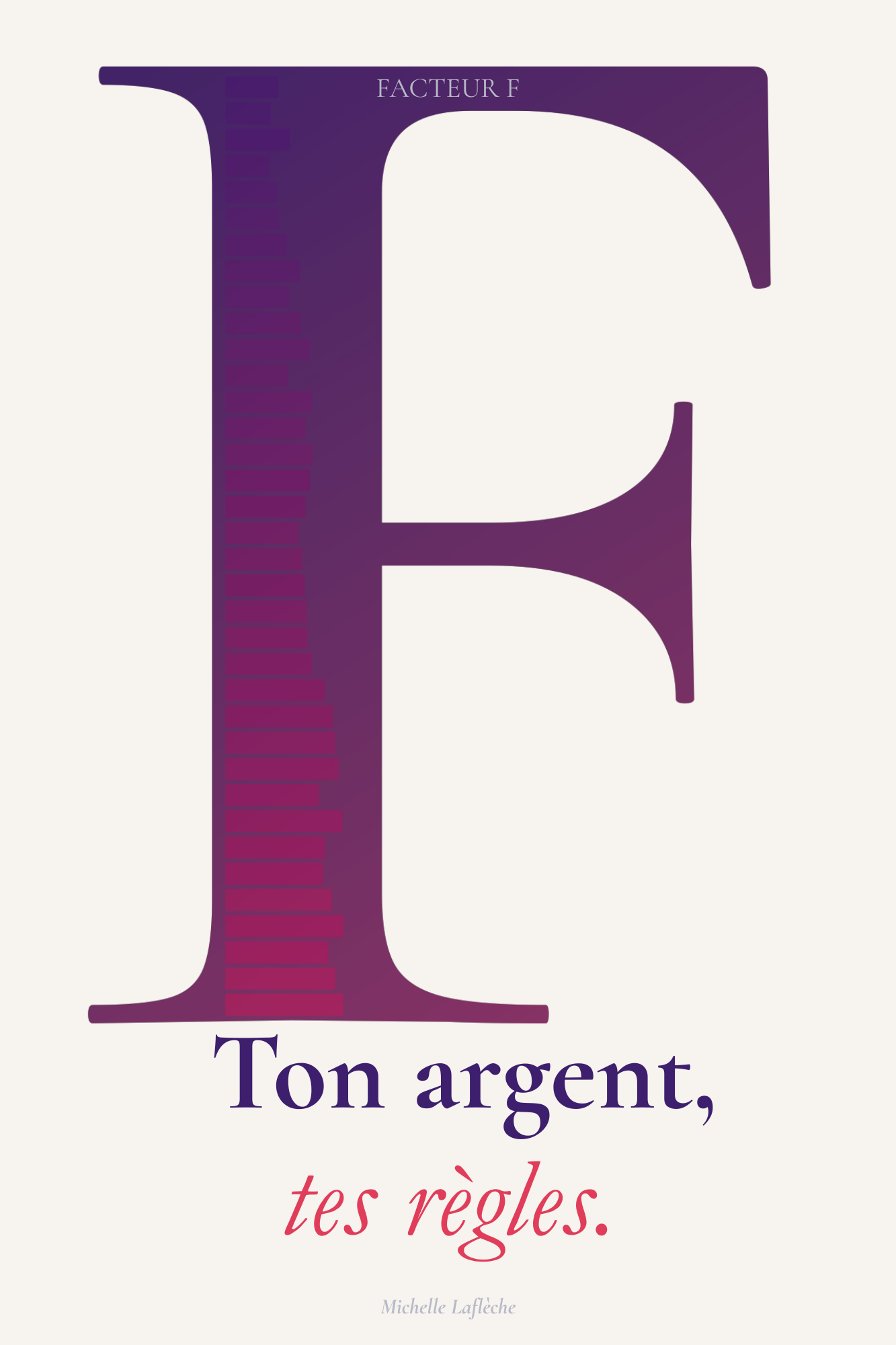 Couverture du livre Facteur F — Ton argent, tes règles, par Michelle Laflèche